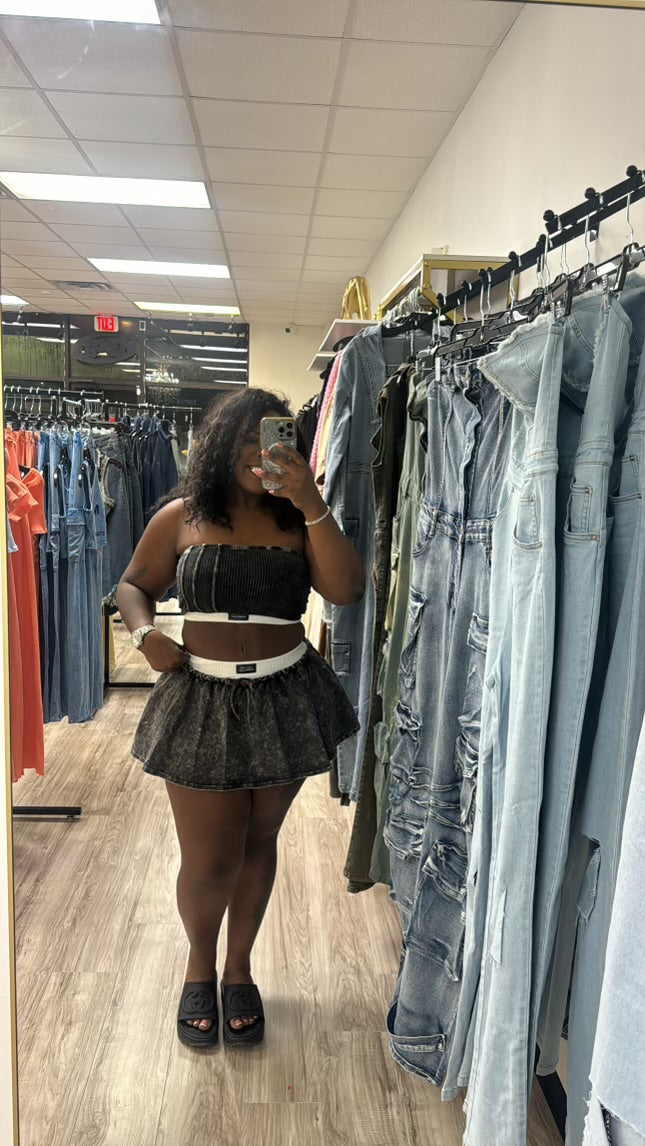 “Perfect timing” Skirt set