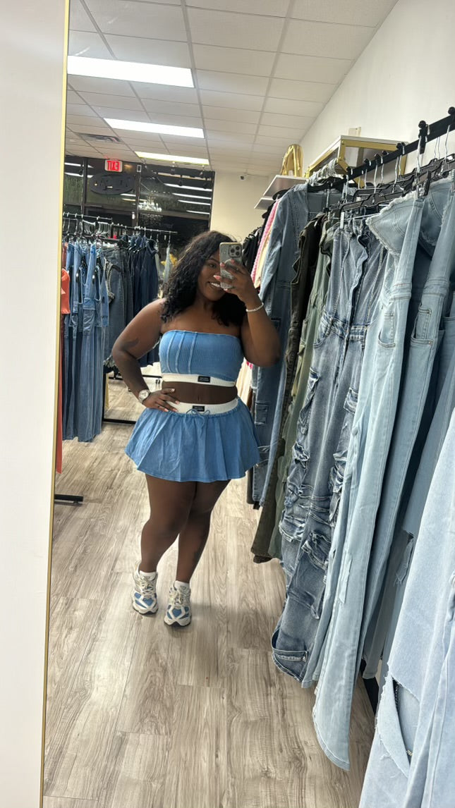 “Perfect timing” skirt set