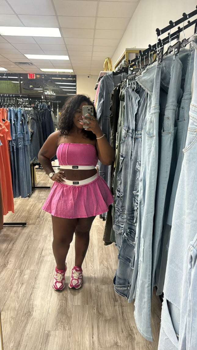 “Perfect timing” skirt set