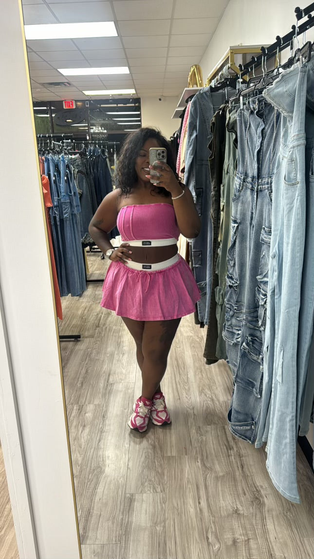 “Perfect timing” skirt set