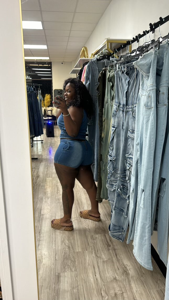 “Cut Different” Denim Set