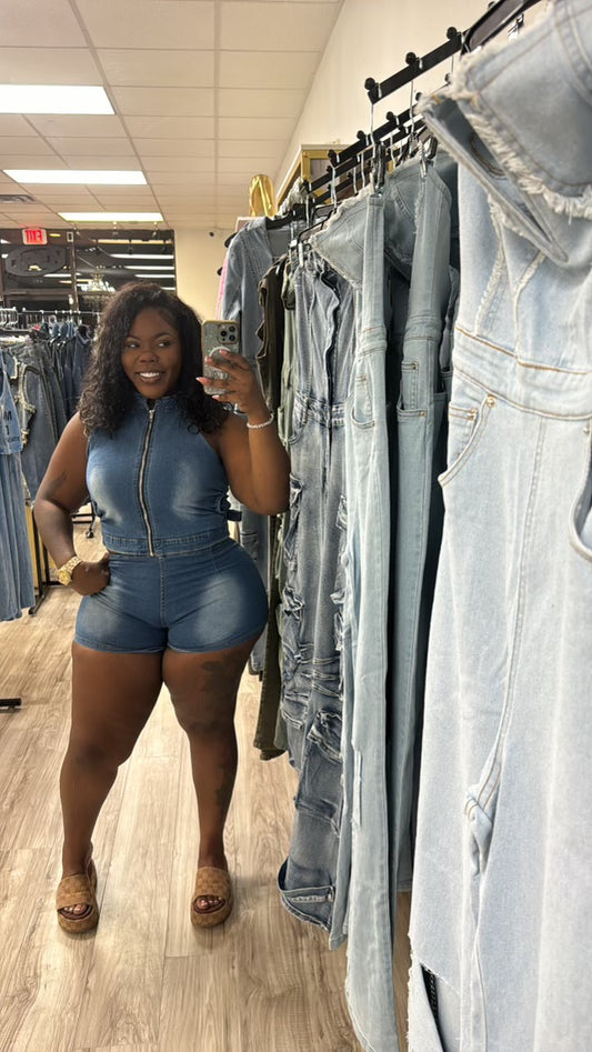 “Cut Different” Denim Set