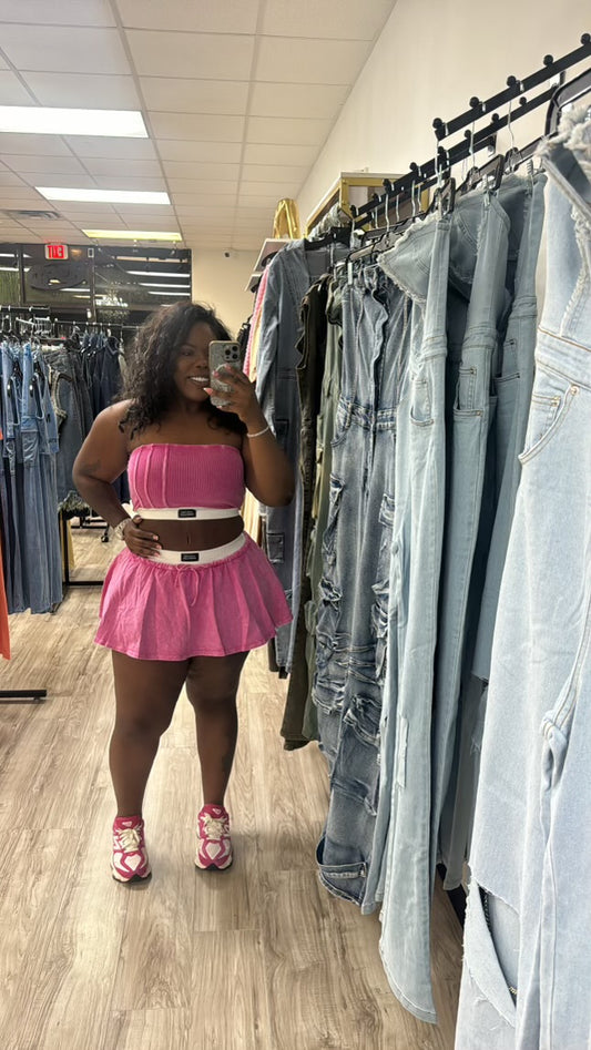 “Perfect timing” skirt set